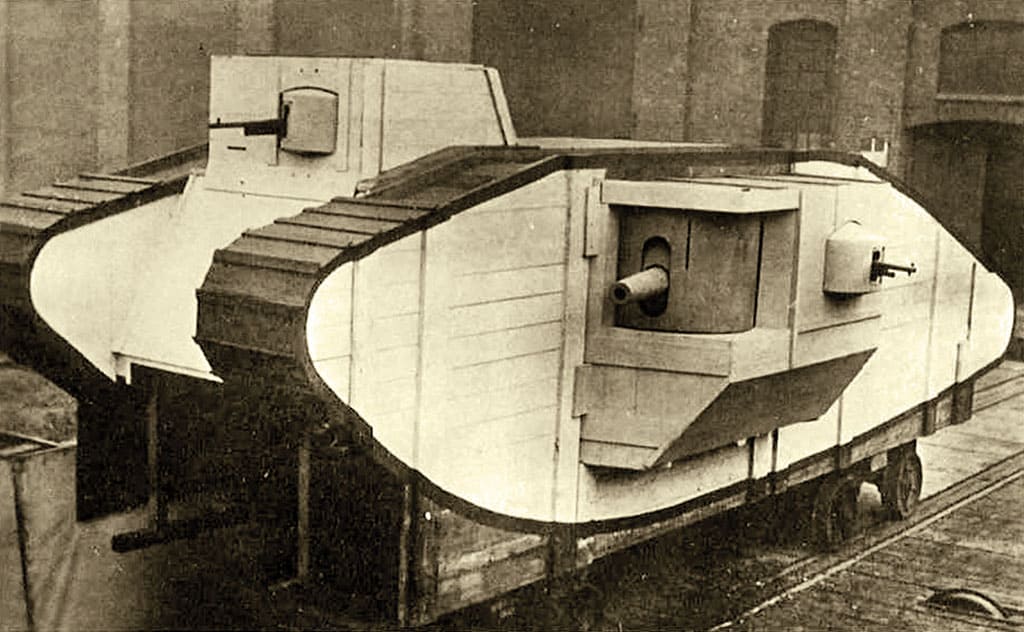 танк Mk V, деревянный макет, Бермингем, британский