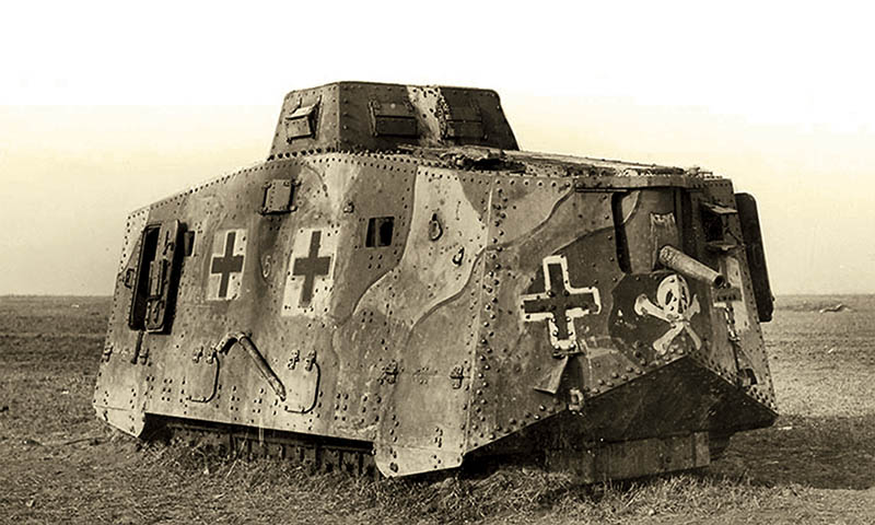 танк A7V, немецкий танк, танки первой мировой