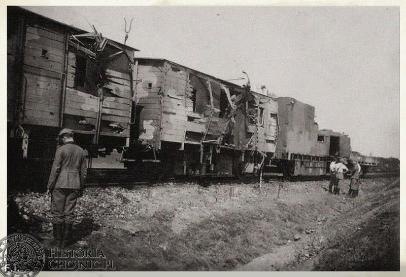 бронепоезд kampfzug 3, станция хойнице, поврежденные вагоны