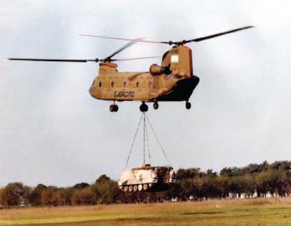 вертолет CH-47, «Чинук», М113, подвеска, Аргентина