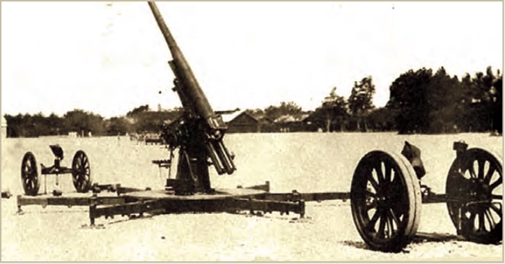 зенитное орудие тип 14, орудие 100 мм, японская зенитка