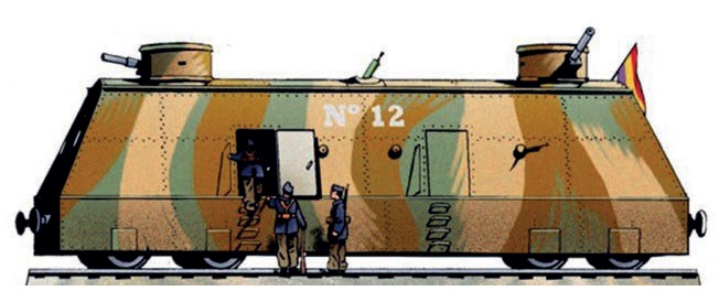 бронепоезд, артиллерийский вагон, вооружение бронепоезда