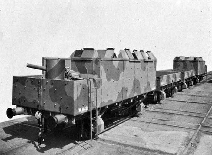 бронепоезд, британский, артиллерийский вагон, вагон