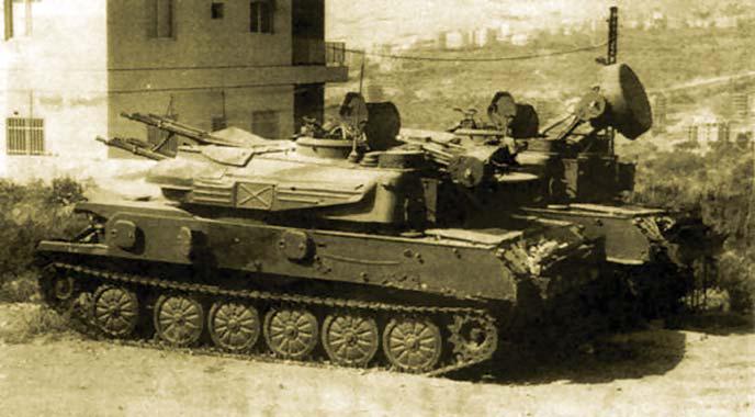 «Шилки» ЗСУ-23-4М, сирийская армия, Бейрут, 1987 год