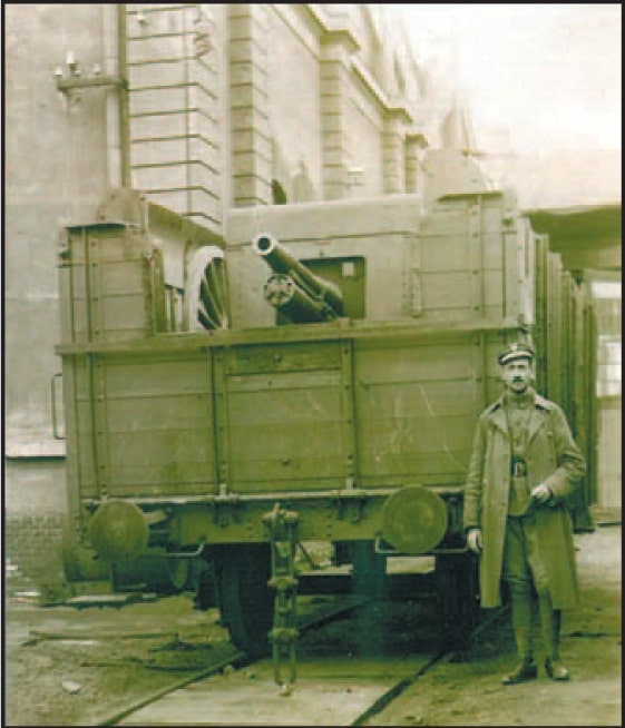 блиндированный вагон, артиллерийский вагон, мировая война