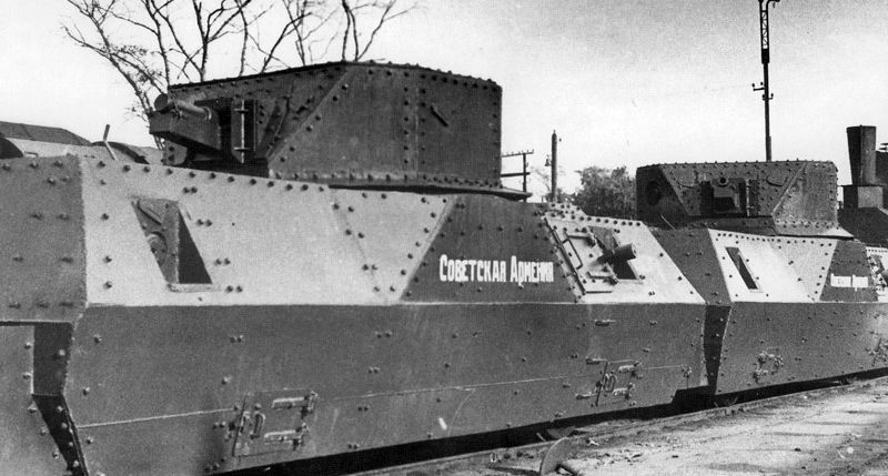 ОБ-3, бронепоезд Советская Армения, орудия КТ-28, бронеплощадка