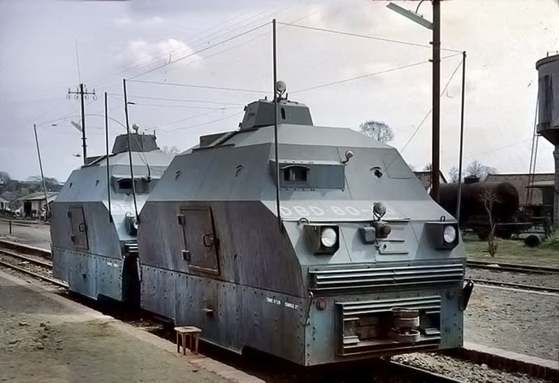бронедрезина Wickham, Южный Вьетнам, радиоантенна, вооружение