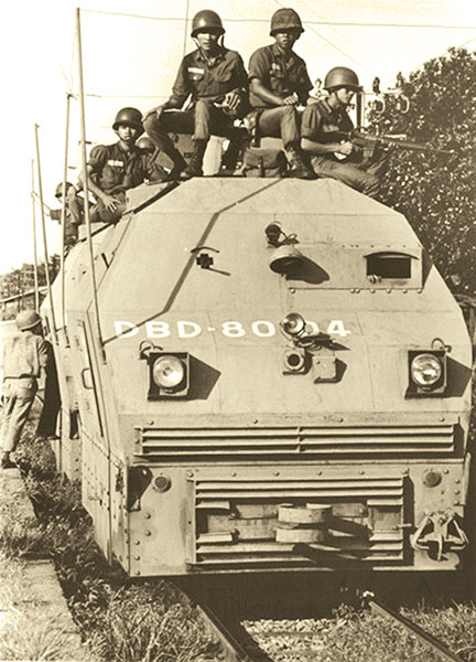 бронедрезина Wickham, Малайзия, Южновьетнамские солдаты, вооружение