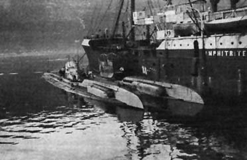 подводная лодка, лодка uc-20, плавбаза