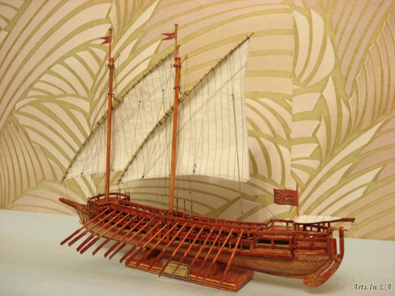 модель корабля, флот, генуэзская галера
