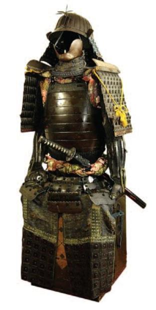 Доспехи, самурай кохаги-окегава-до, пластины, шлем кабуто