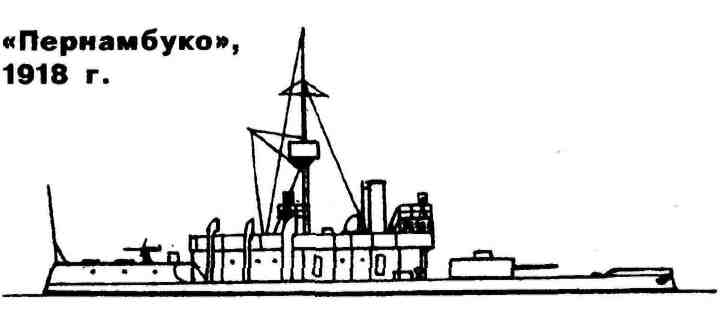 корабль пернамбуко, чертеж корабля, флот бразилии