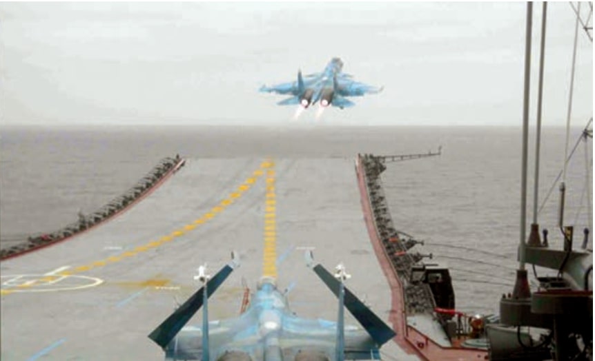 взлет с Кузнецова, авиация, авианесущий крейсер