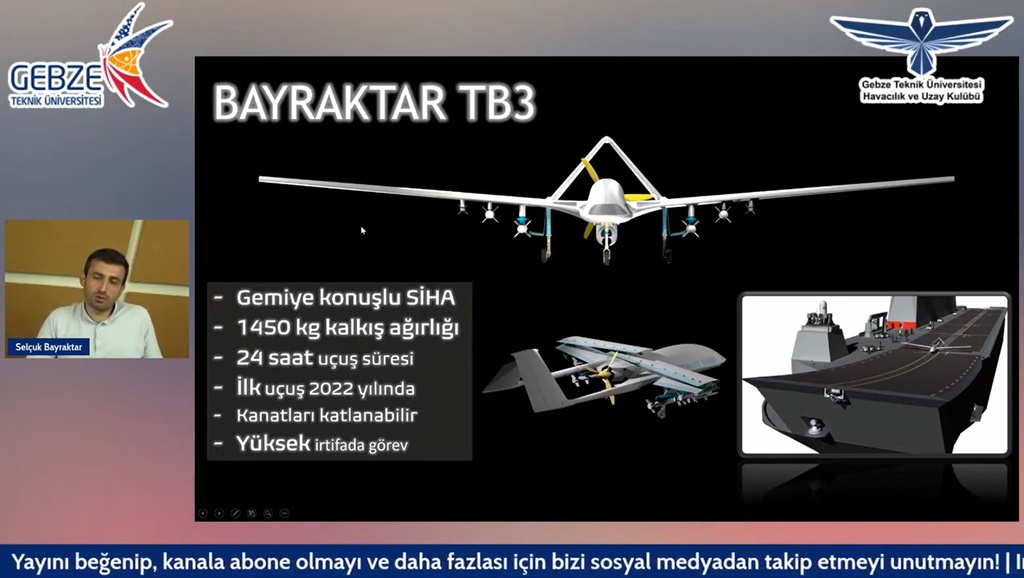 Bayraktar TB3, УДК TCG Anadolu L-400