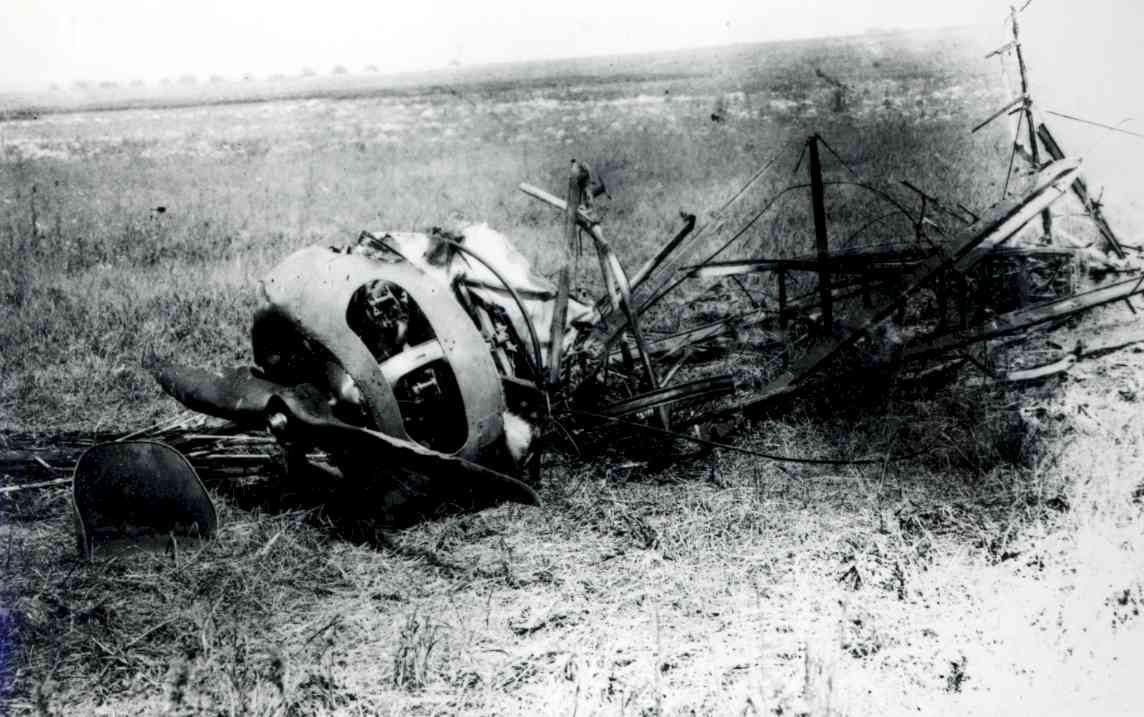 авария истребителя, немецкий ас Кемпф, южный участок фронта