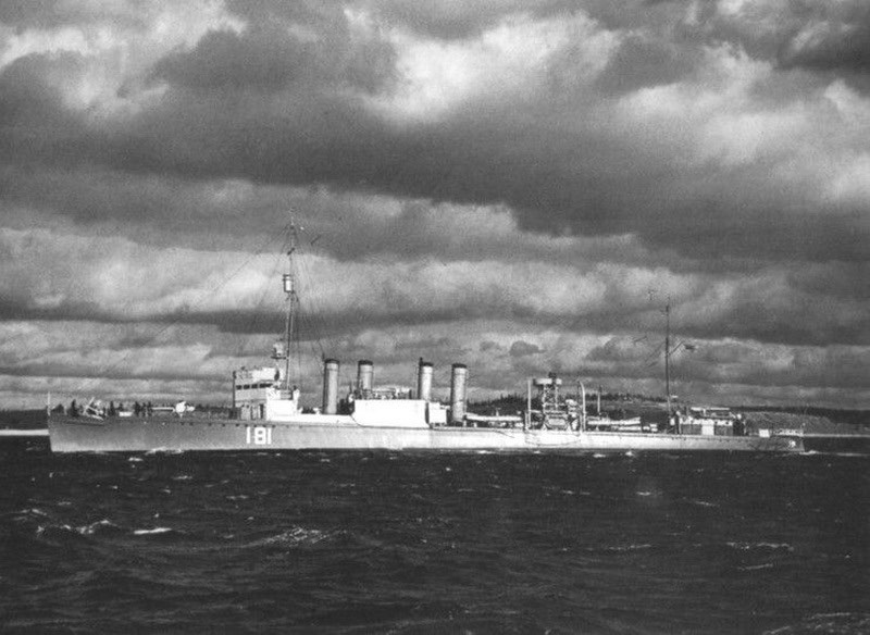 канадскай эсминец, первый военный карабль, торпеда t-v