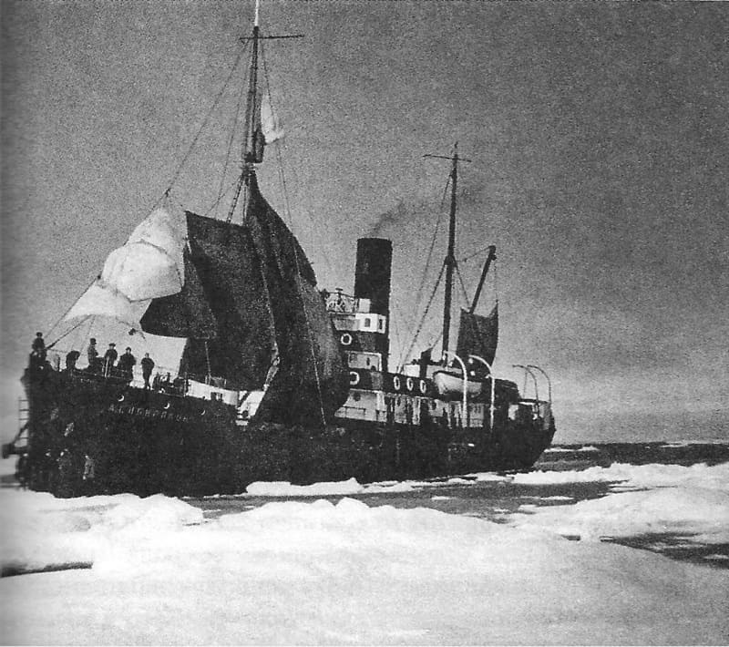 «Александр Сибиряков»,зверобойный промысел, Белое море