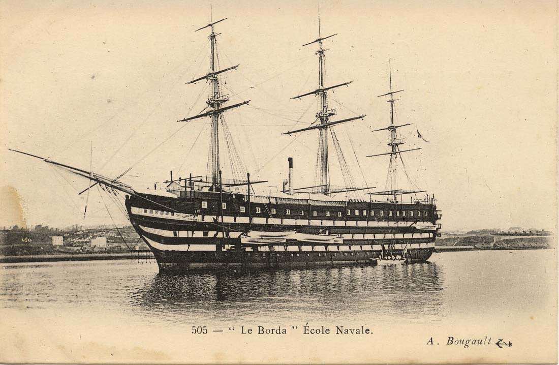 паровой корабль, флот франции, корабль Borda