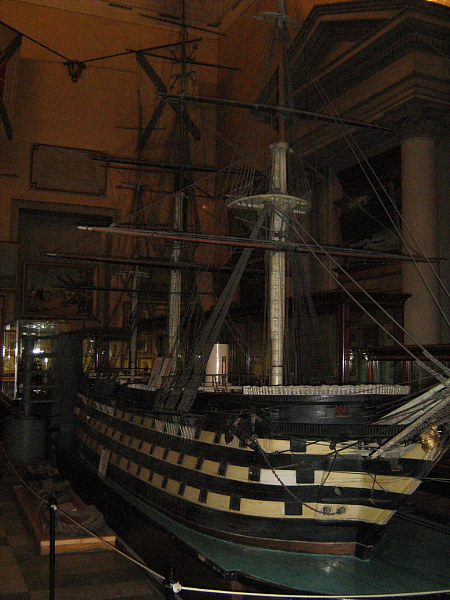 модель корабля, корабль император николай, военно-морской музей