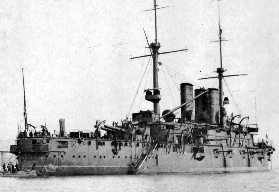 броненосец Regina Margherita, корабль,  итальянский флот