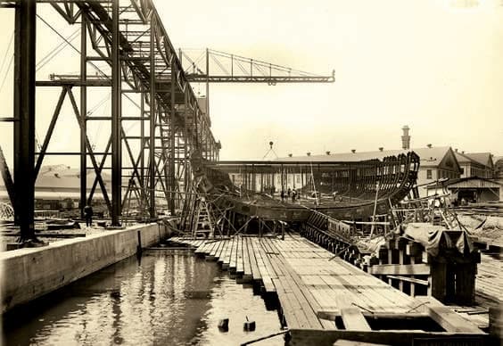 Начало, строительство, «Коннектикут», 1903 г.