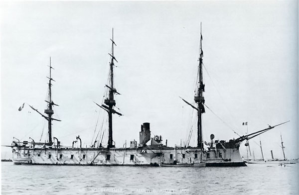 броненосец Victorieuse, французский флот XIX век, вооружение,