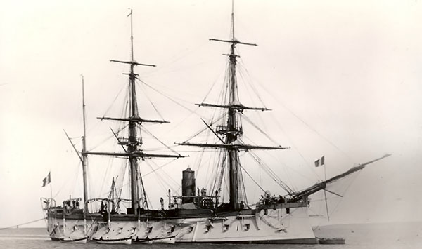 броненосец, Reine Blanche, французский флот, орудия
