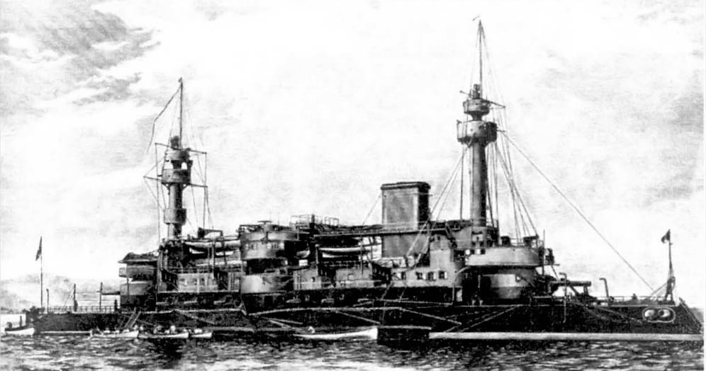броненосец Hoche, барбета,крейсер, Франция