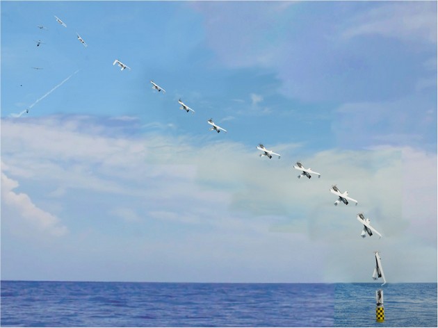 Испытания беспилотника Sea Robin в августе 2013 года