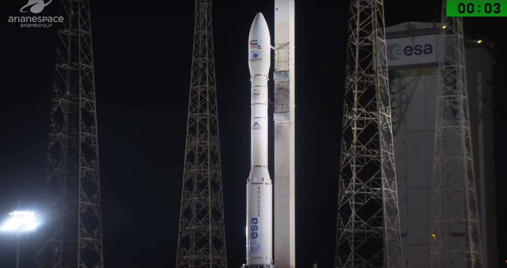 космос, ракета-носитель, Vega, спутник, аномалия, ОАЭ, Франция
