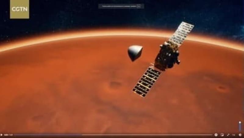 Китайский марсоход успешно приземлился на Красной планете