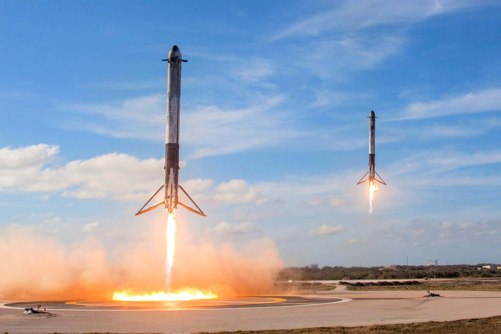 Falcon Heavy, SpaceX, ракета-носитель, разгонный блок ракеты
