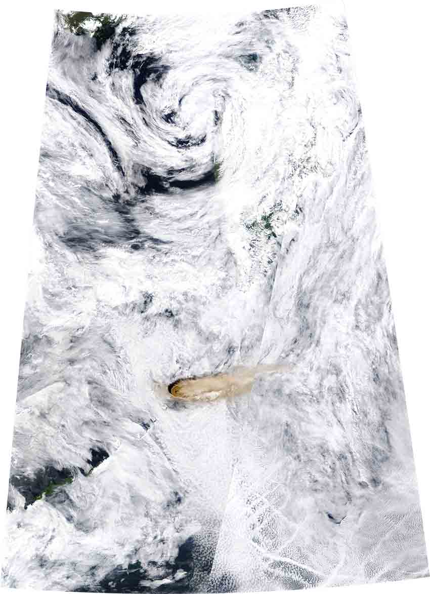 вулкан Райкоке, Космос, Дальний Восток, NASA