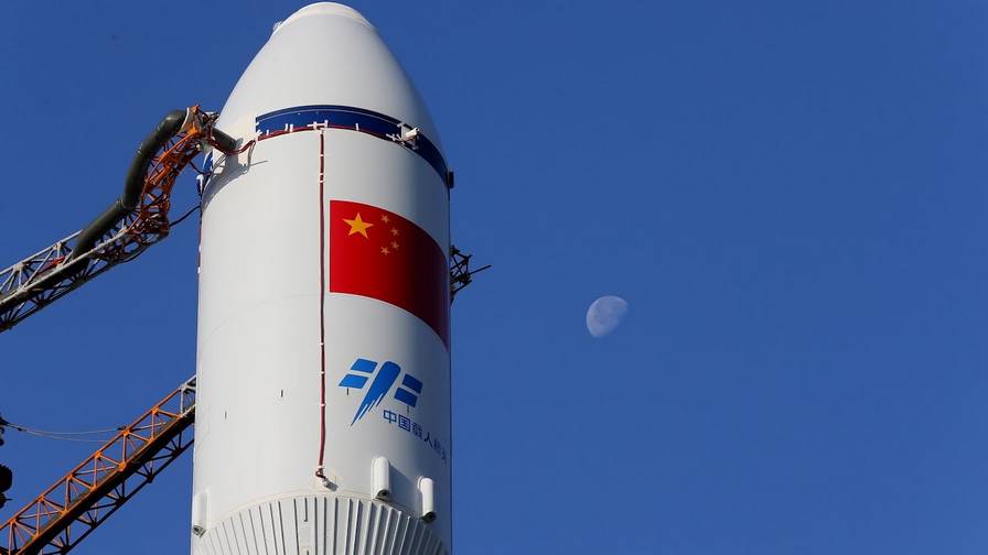 Первый китайский грузовой космический корабль «Тяньчжоу-1»