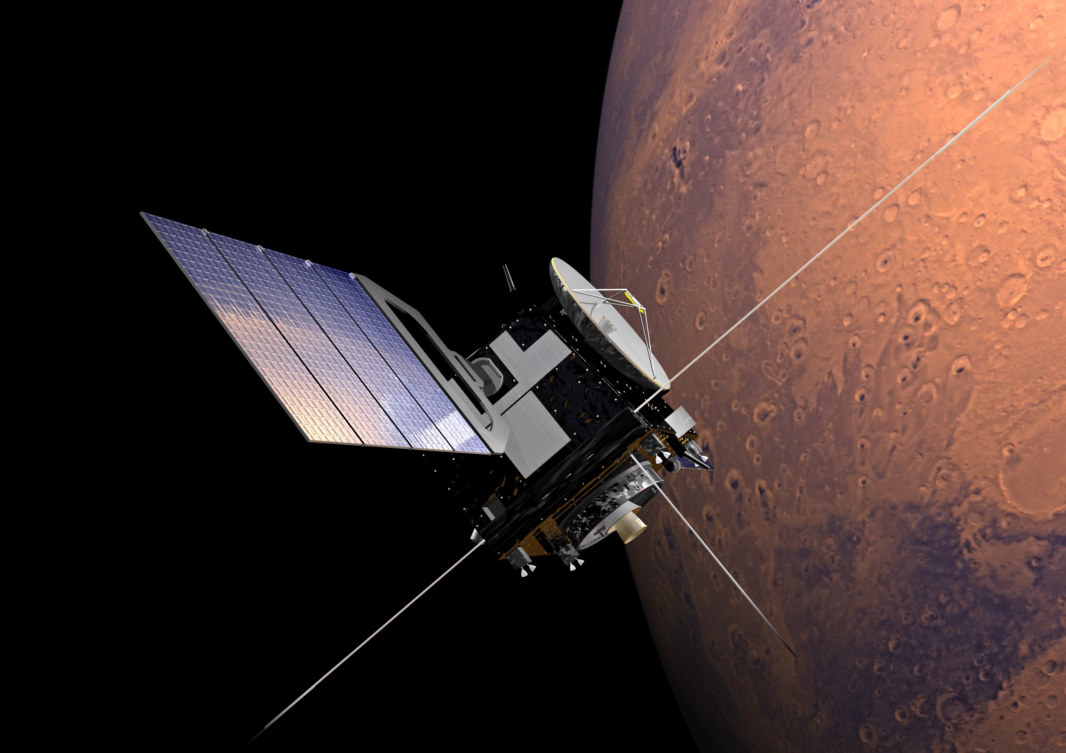 Индийская автоматическая межпланетная станция «Мангальян» на орбите вокруг Марса