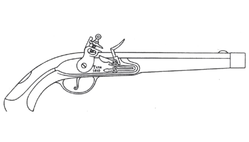 кавалерийский пистолет, пистолет XIX века, оружие европейское