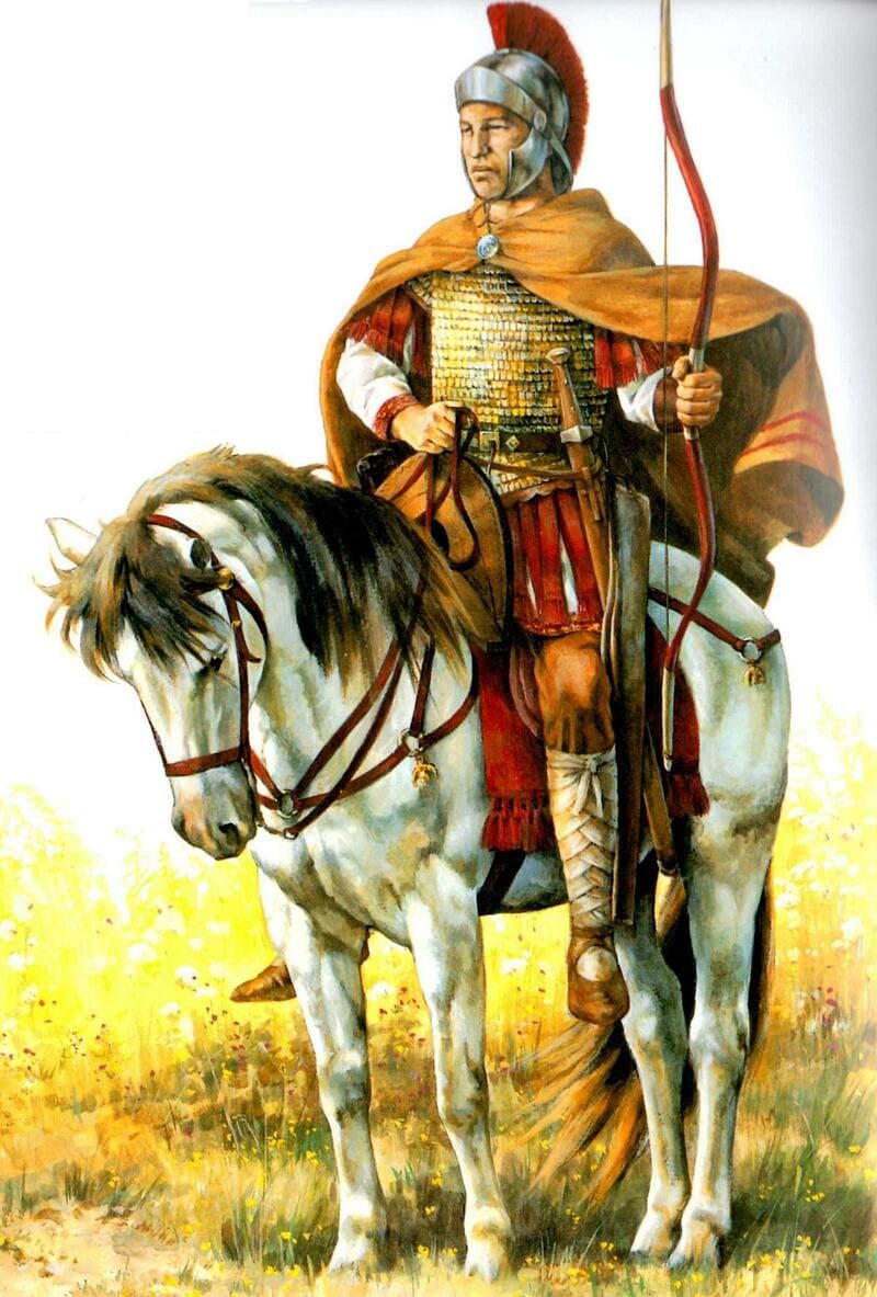 лук, конный лучник, римская империя, стрелковое оружие