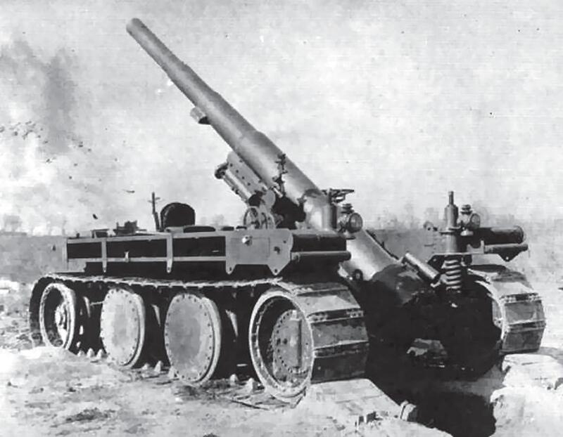 155-millimeter motor gun carriage, огневая позиция, деревянные башмаки, стрельба