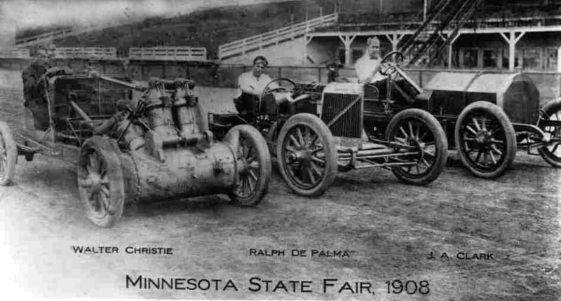  Дж. У. Кристи, гоночная машина Уолтера Кристи, автогонки США 1908 