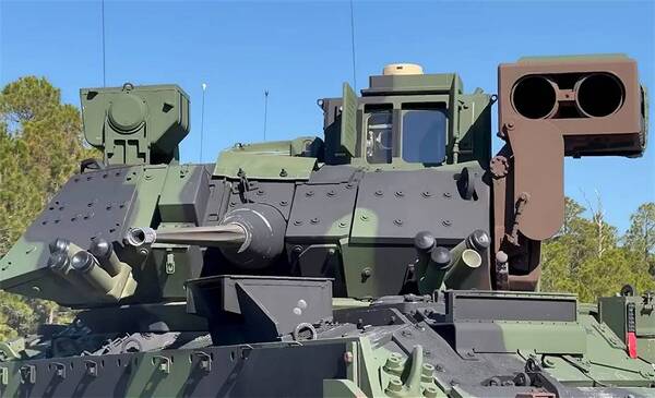 башня Bradley M2A4, вооружение БМП, пушки Bushmaster