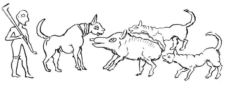 вожак псов, дог нимруда, персидские боевые псы
