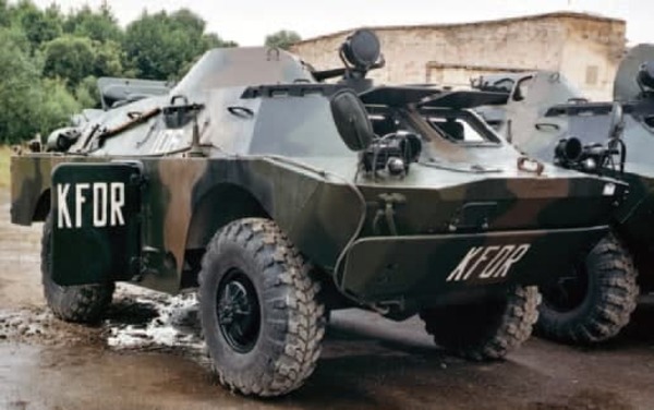  модернизация BRDM-2, Украинский батальон, миротворческие силы,Косово, бортовые двери 
