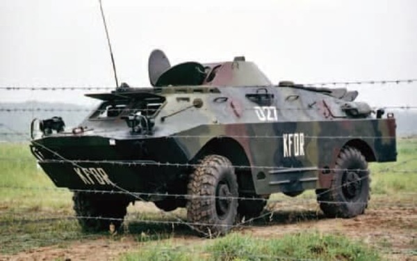  модернизация BRDM-2, Украинский батальон, миротворческие силы,Косово, бортовые двери 