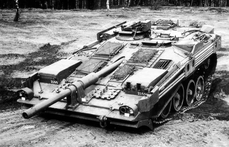 подвеска танка Strv-103, вертикальное наведение, вооружение