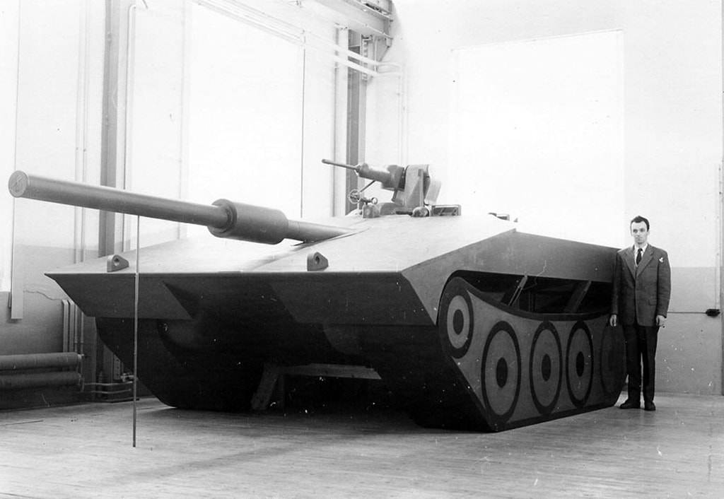 макет, танк Strv-103, расположение