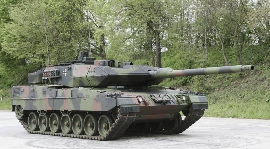 Танк Leopard 2A7 германской армии