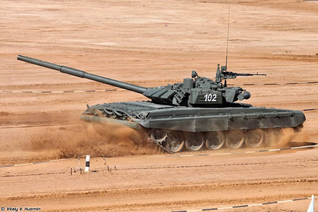 Т-72 на танковом биатлоне 2013 в Алабино