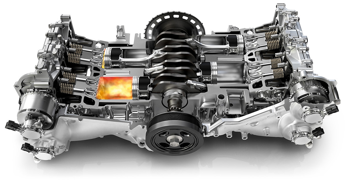 Subaru, горизонтально-оппозитный двигатель, двигатель, оппозитники