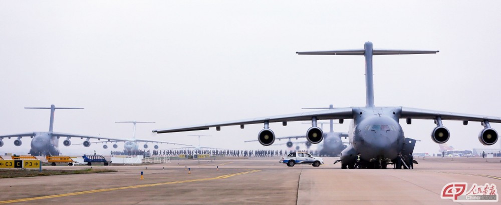 Китай, Y-20, военно-транспортный самолет, самолет, ВВС, Ухань