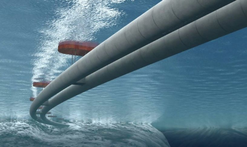 В Норвегии планируется постройка первых в мире подводных плавающих транспортных туннелей